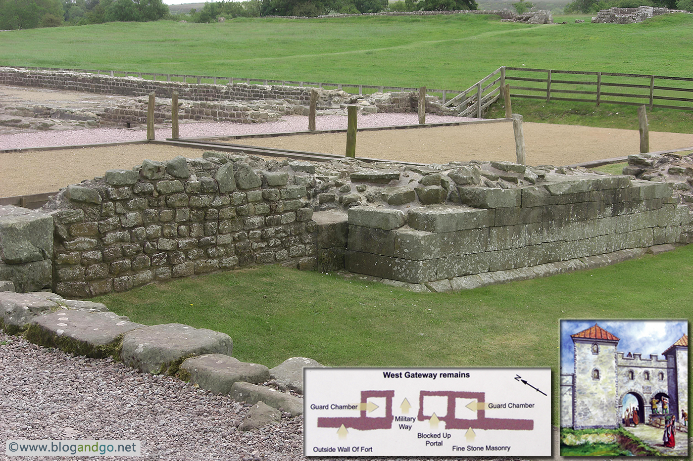 Hadrian's Wall Path - Birdoswald - West Gateway (Porta Principalis Sinistra)